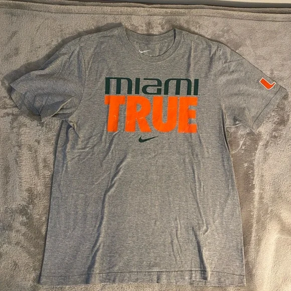 Vintage 90’s Nike University Of Miami T Shirt - Picture 1 of 4